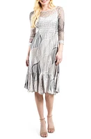 Komarov Charmeuse & Lace Dress in Antique Leaf at Nordstrom, Size X-Large