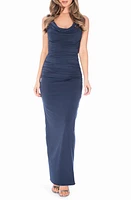 Katie May Rita Cowl Neck Gown Deep Sea at Nordstrom,