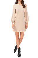 Chaus Balloon Sleeve Knit Minidress Khaki at Nordstrom,