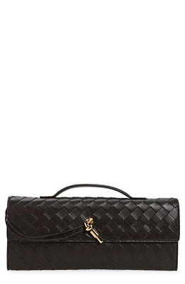 Bottega Veneta Long Andiamo Intrecciato Clutch Bag in Fondant Brass at Nordstrom