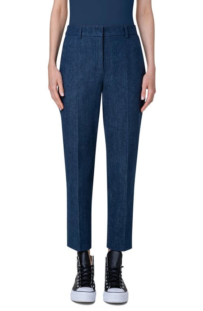 Akris Flavin Stretch Denim Ankle Pants at Nordstrom,