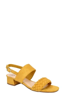 Bella Vita Ellison Slingback Sandal in Mustard Faux Suede at Nordstrom, Size 9