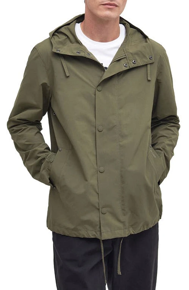 Barbour Quay Water Resistant Jacket Pale Sage at Nordstrom,