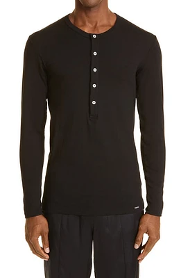 TOM FORD Cotton Knit Henley at Nordstrom,