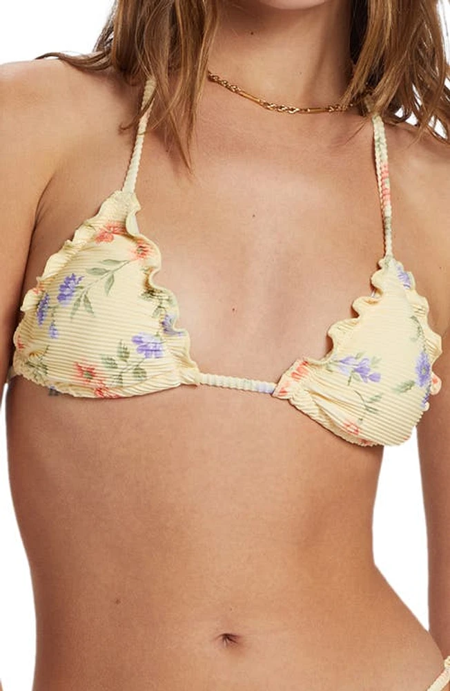 Billabong Kismet Bells Side Tie Bikini Bottoms Yellow at Nordstrom,