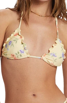 Billabong Kismet Bells Side Tie Bikini Bottoms Yellow at Nordstrom,