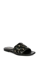 SAINT G Ludovica Studded Slide Sandal Black at Nordstrom,