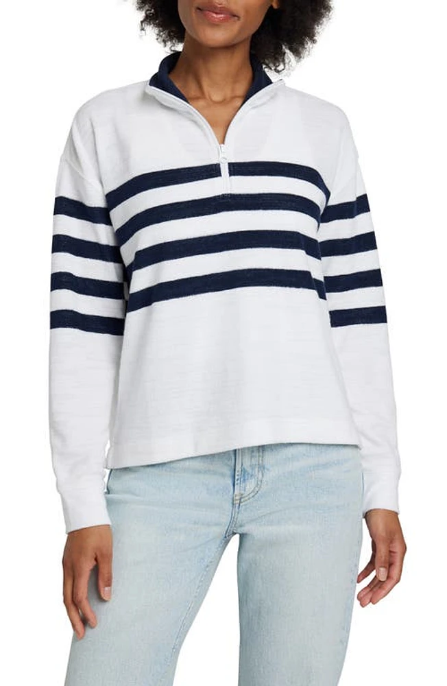 Faherty Cabana Terry Cloth Quarter Zip Pullover at Nordstrom,