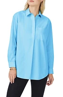 Foxcroft Lacey Non-Iron Popover Tunic Top at Nordstrom