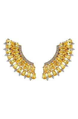 Hueb Mirage Yellow Sapphire & Diamond Earrings in Yellow Gold at Nordstrom