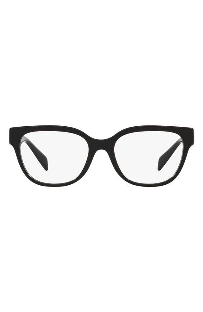 Versace 52mm Pillow Optical Glasses in Black at Nordstrom