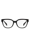 Versace 52mm Pillow Optical Glasses in Black at Nordstrom