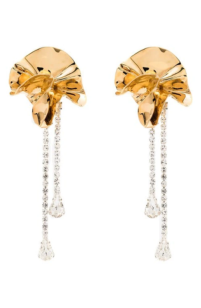 Sterling King Sylvia Crystal Drop Earrings in Gold at Nordstrom