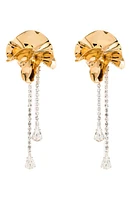 Sterling King Sylvia Crystal Drop Earrings in Gold at Nordstrom