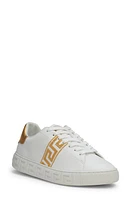 Versace Low Top Sneaker White/Gold at Nordstrom,