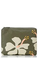 Aloha Collection Small Water Resistant Tyvek Zip Pouch in Sand Dollar/Olive at Nordstrom