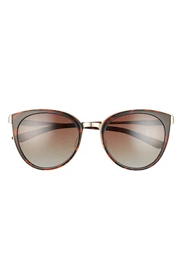 Smith Somerset 53mm Polarized Cat Eye Sunglasses in Tort/Brown Gradient at Nordstrom