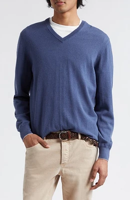 Brunello Cucinelli Cashmere V-Neck Sweater Odissea/Ciottolo at Nordstrom, Us