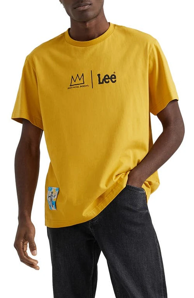 Lee x Basquiat Cotton Graphic T-Shirt Tawny Olive at Nordstrom,