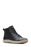 Clarks(r) Nalle Vine High Top Sneaker in Black Leather at Nordstrom, Size 10