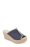 Chocolat Blu Platform Wedge Sandal Linen at Nordstrom,