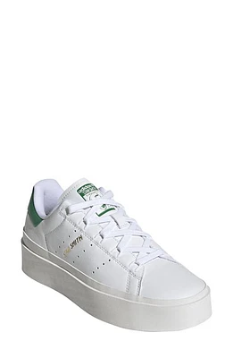 adidas Stan Smith Bonega Sneaker in White/White/Green at Nordstrom, Size 9