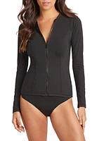 Sea Level Zip Long Sleeve Rashguard Top at Nordstrom, Us