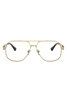 Versace 57mm Pilot Optical Glasses in Gold at Nordstrom