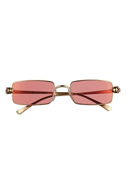 Cartier 54mm Polarized Rectangular Sunglasses in Gold at Nordstrom