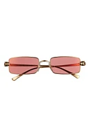 Cartier 54mm Polarized Rectangular Sunglasses in Gold at Nordstrom