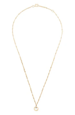 Lana Solo Diamond Pendant Necklace in Yellow Gold at Nordstrom, Size 16