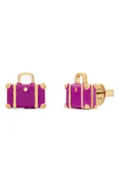 Kate Spade New York suitcase stud earrings in Pink Multi at Nordstrom