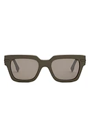 'Fendigraphy 51mm Geometric Sunglasses in Matte Light Brown /Brown at Nordstrom