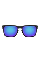 Oakley Sylas 58mm Prizm Polarized Keyhole Sunglasses in Solid Black at Nordstrom