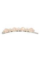 Simone Rocha Little Flower Beaded Hair Clip in Nude at Nordstrom