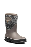 Bogs Kids' Grasp Waterproof Insulated Rain Boot in Gray Multi at Nordstrom, Size 10 M