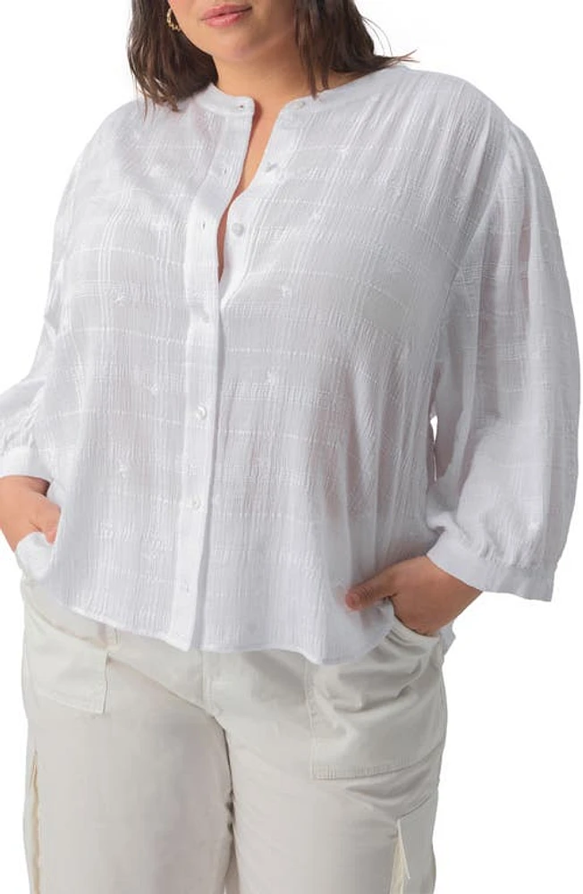 Sanctuary The Femme Button-Up Shirt White at Nordstrom,