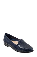 Trotters Liz III Flat Navy Leather at Nordstrom,