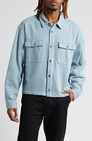 Elwood Oversize Crop Cotton Button-Up Shirt at Nordstrom,