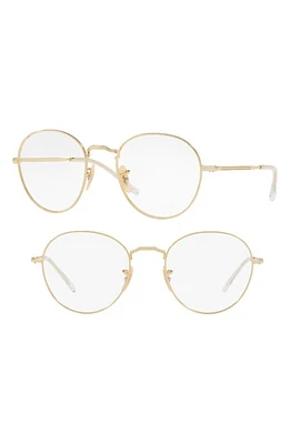 Ray-Ban 3582V 51mm Optical Glasses in Gold at Nordstrom