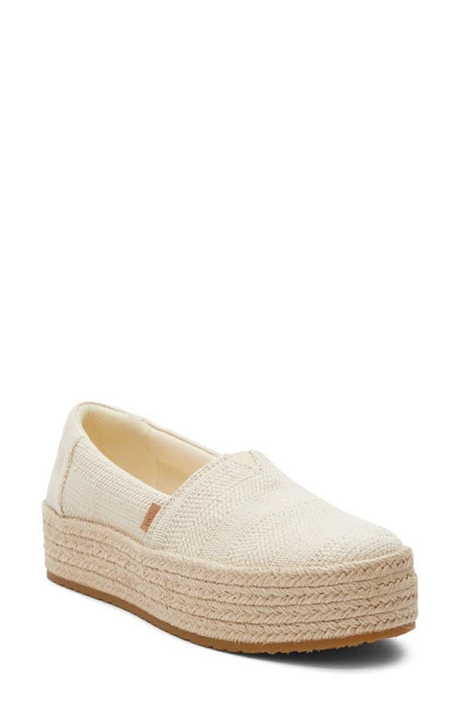 TOMS Valencia Platform Espadrille Natural at Nordstrom,