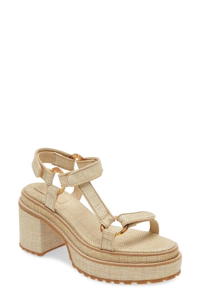 Cult Gaia Elka Platform Sandal Natural at Nordstrom,