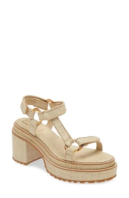 Cult Gaia Elka Platform Sandal Natural at Nordstrom,