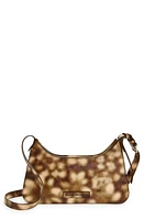 Acne Studios Mini Platt Blurry Flower Leather Shouder Bag in Multi Brown at Nordstrom