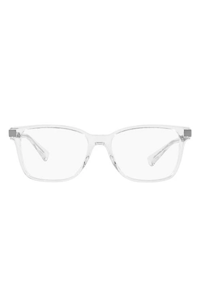 Versace 55mm Pillow Optical Glasses in Crystal at Nordstrom