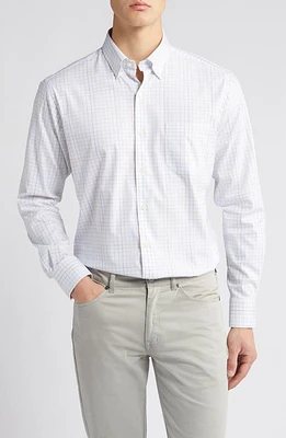 Peter Millar Patten Check Performance Button-Up Shirt at Nordstrom,