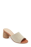 Chocolat Blu Block Heel Sandal Linen at Nordstrom,