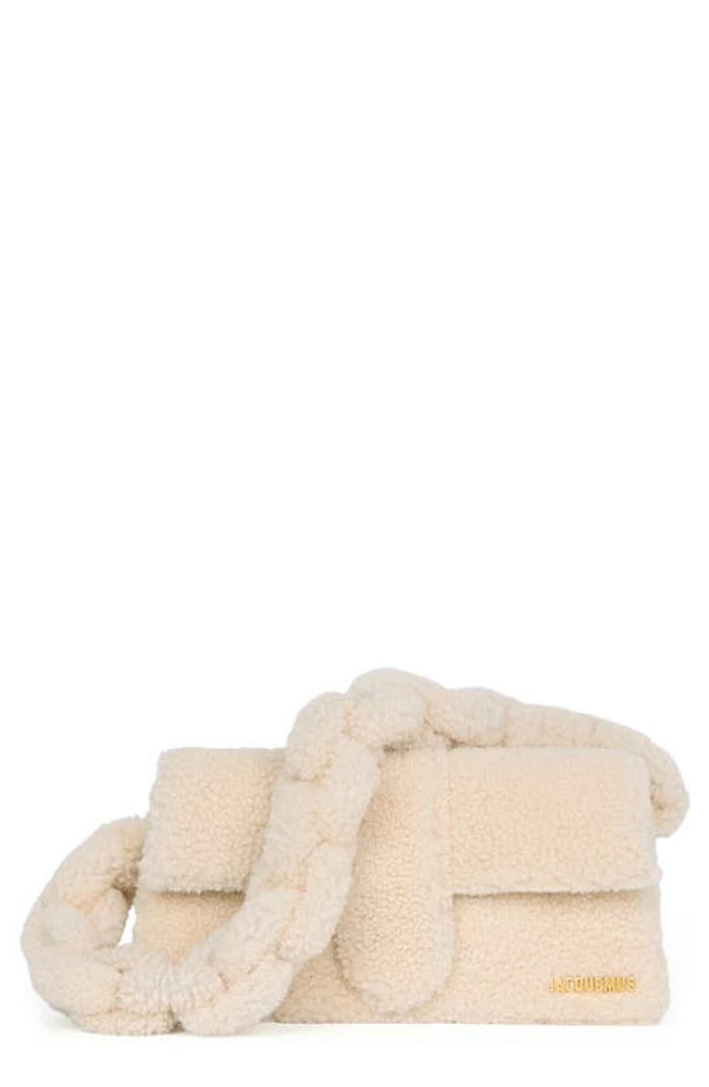 Jacquemus Le Bambidou Genuine Shearling Shoulder Bag in Ivory 120 at Nordstrom