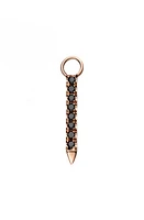 Maria Tash Reversible Linear Diamond Charm in Rose Gold at Nordstrom