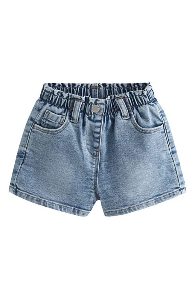 NEXT Kids' Elastic Waist Denim Shorts Indigo at Nordstrom,